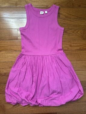 GAP Girls Bubble Dress in Bright Pink
